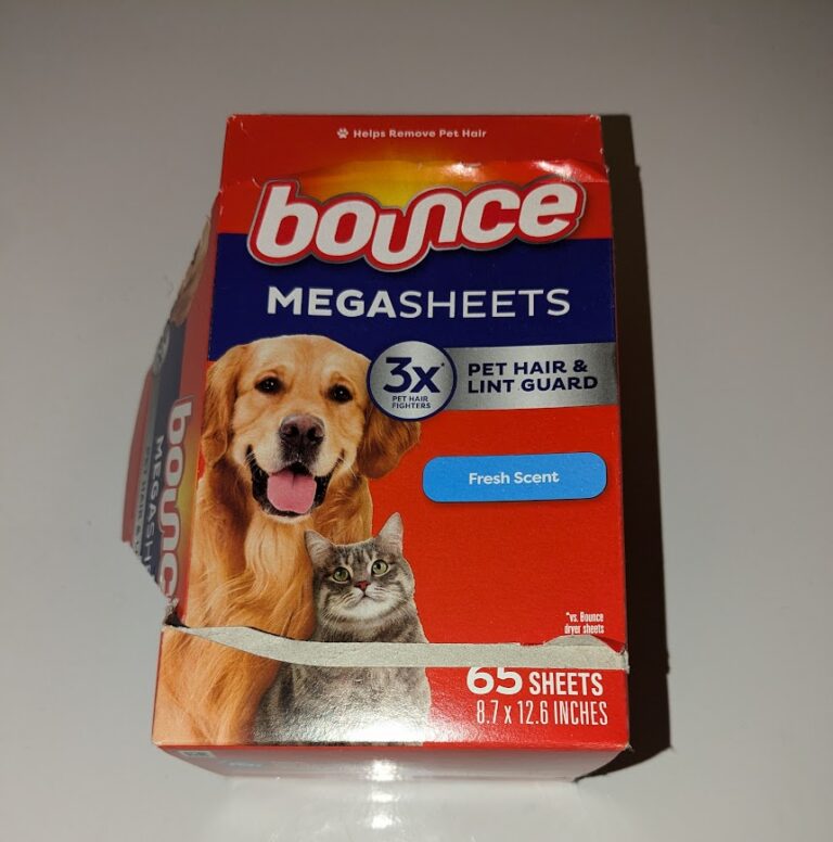 bounce pet hair dryer sheets